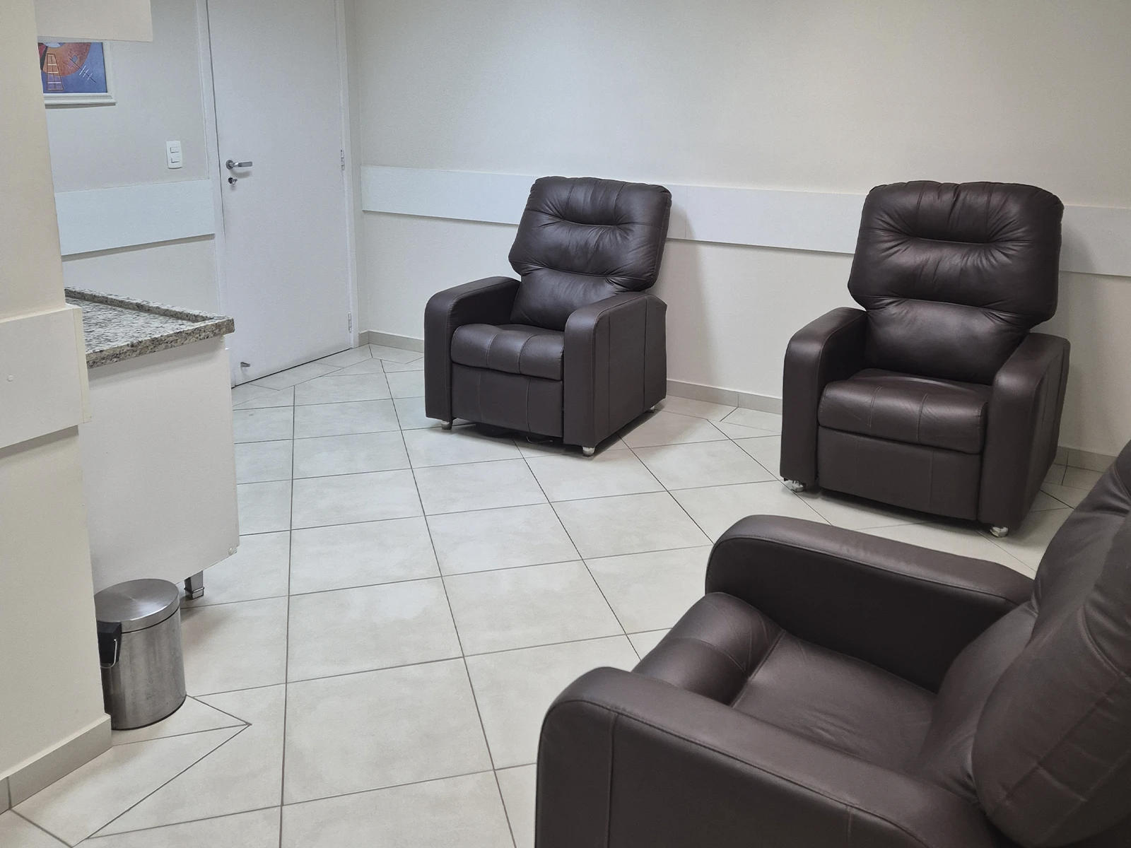 Sala de espera da Clínica Rocha em Campinas